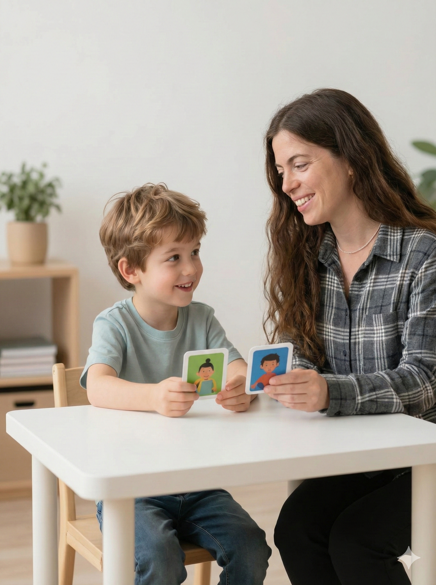 קלינאית תקשורת עם ילד